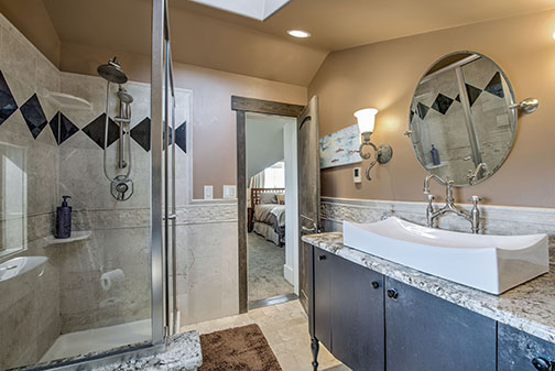 Bathroom with walk-in shower